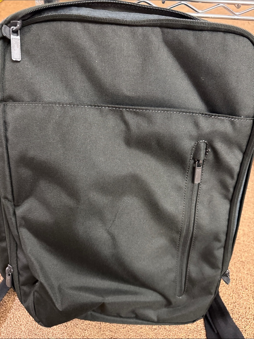 Men's Sleek BlackBackpack and PC Bag With Multiple Spacious Storage Areas